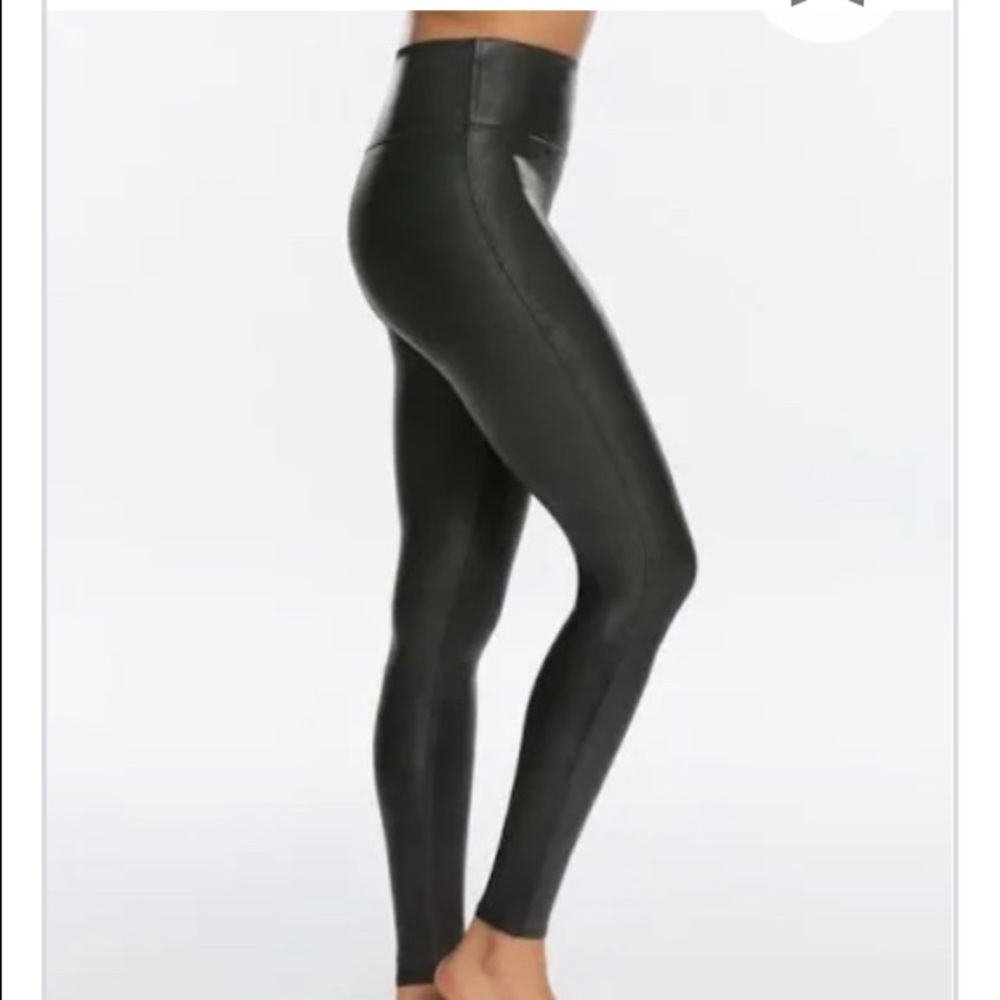 Spanx Faux Leather Leggings - Medium Regular
